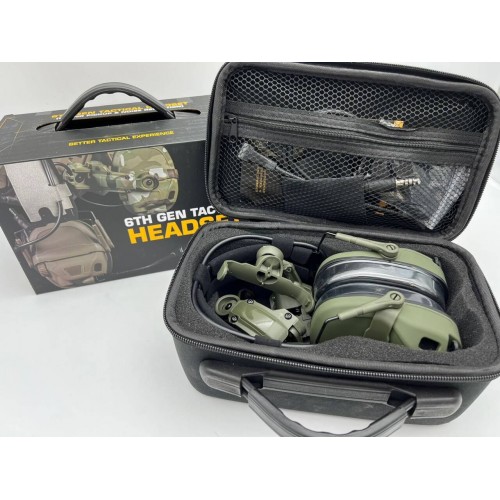 6TH GEN TACTICAL HEADSET тактическая гарнитура, звукосниматель и шумоподавление, активные в Салавате