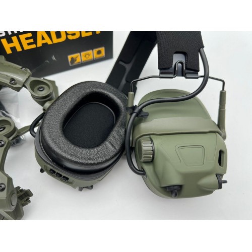 6TH GEN TACTICAL HEADSET тактическая гарнитура, звукосниматель и шумоподавление, активные в Салавате