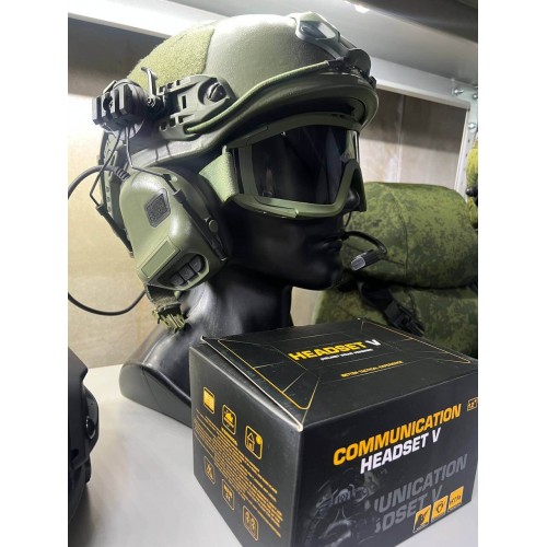 "COMMUNICATION HEADSET V" Активные тактические наушники для стрельбы в Салавате