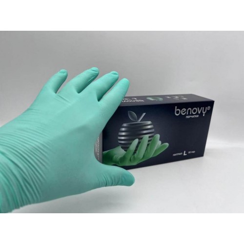 BENOVY MULTICOLOR НИТРИЛ медицинские цветные перчатки в Салавате