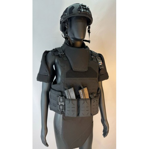 Бронежилет разгрузочный UNIVERSAL ARMOR в Салавате (СВМПЭ + бронеплиты Бр5 класса) черный