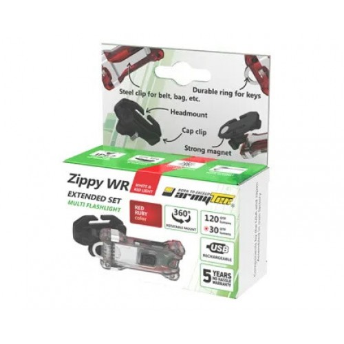 Наключный фонарь Armytek Zippy Extended Set WR (Red Ruby) в Салавате